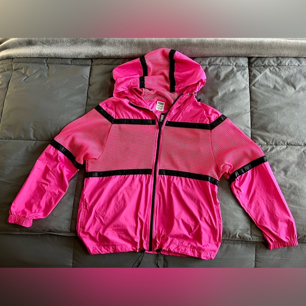PINK by Victoria’s Secret mesh windbreaker hoodie